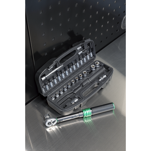 Sealey STW910B Premier Black Torque Wrench Set 1/4"Sq Drive 5-25Nm 33pc - additional view 13