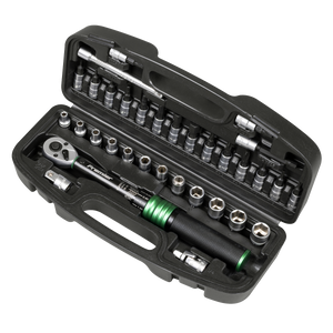 Sealey STW910B Premier Black Torque Wrench Set 1/4"Sq Drive 5-25Nm 33pc - additional view 11