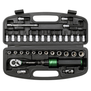Sealey STW910B Premier Black Torque Wrench Set 1/4"Sq Drive 5-25Nm 33pc - additional view 10