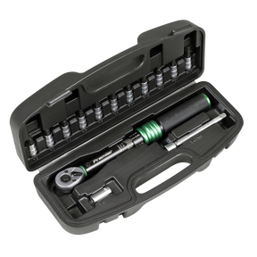 Sealey STW911B Torque Wrench Set 1/4"Sq Drive 5-25Nm 14pc