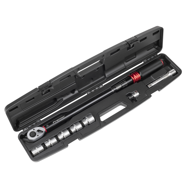 Sealey STW915B Premier Black Torque Wrench Set 1/2"Sq Drive 60-330Nm 8pc