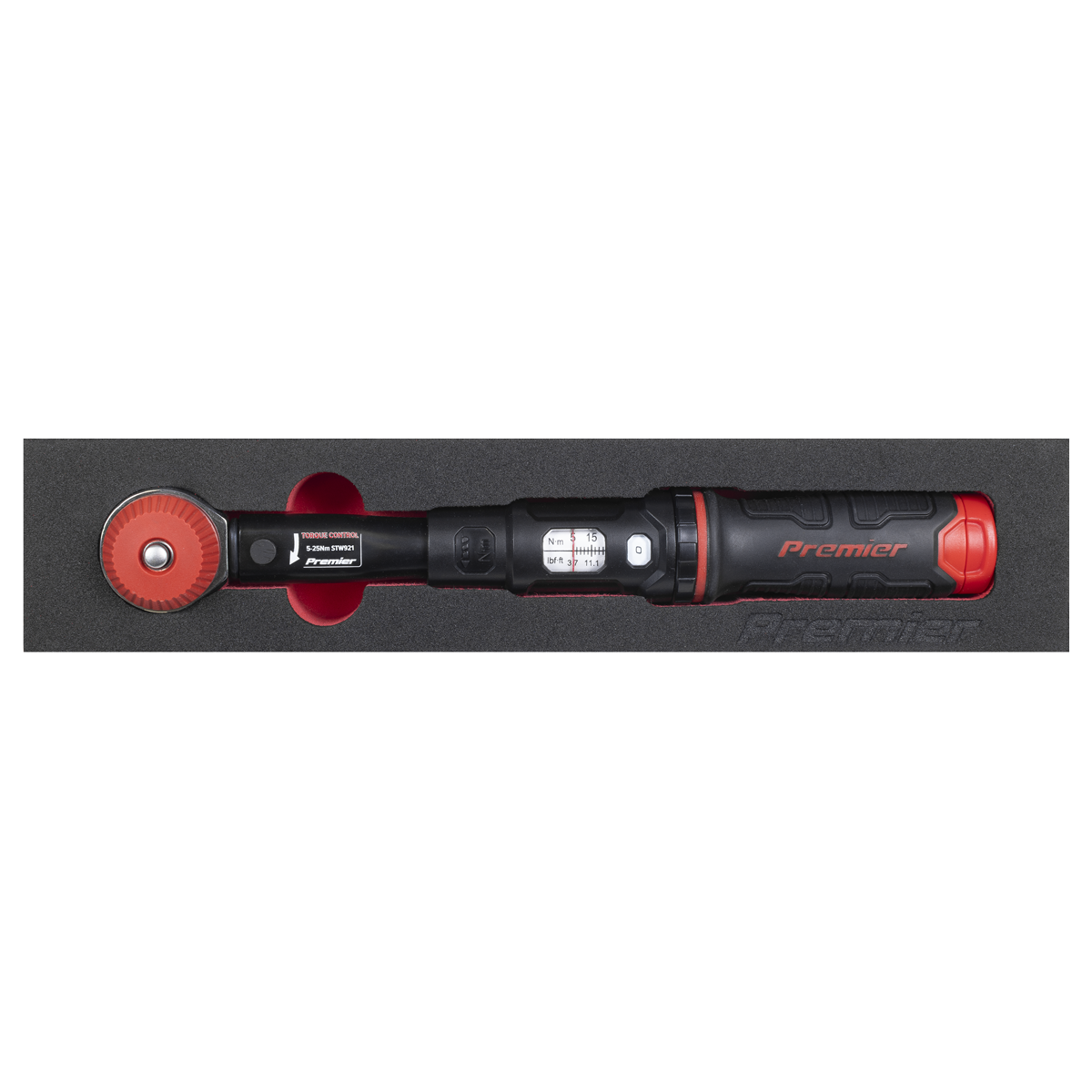 Sealey STW921 Premier Black Calibrated Micrometer Torque Wrench with 1/4"Sq Push-Through Drive 5-25Nm - additional view 6