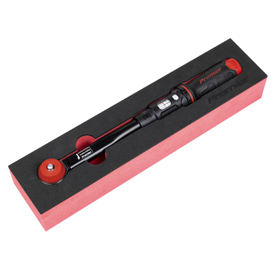Sealey STW922 Premier Black Calibrated Micrometer Torque Wrench with 3/8"Sq Push-Through Drive 10-50Nm