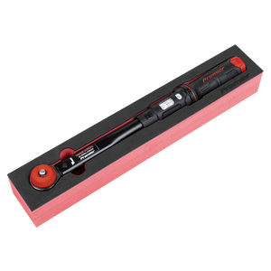 Sealey STW923 Premier Black Calibrated Micrometer Torque Wrench with 3/8"Sq Push-Through Drive 20-100Nm