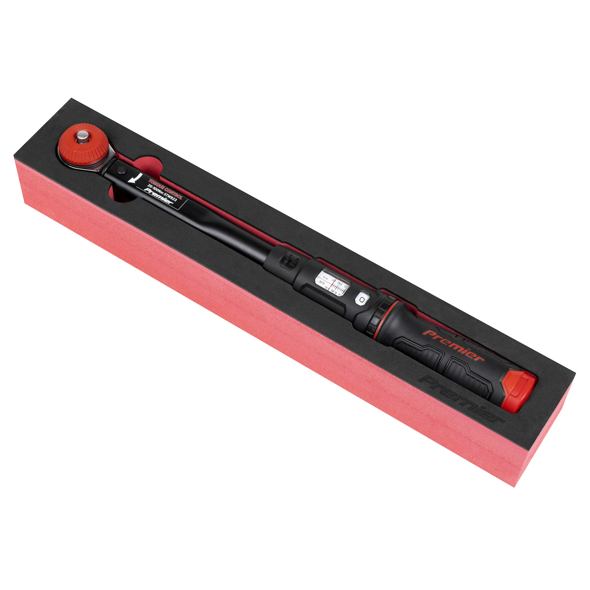 Sealey STW923 Premier Black Calibrated Micrometer Torque Wrench with 3/8"Sq Push-Through Drive 20-100Nm - additional view 2