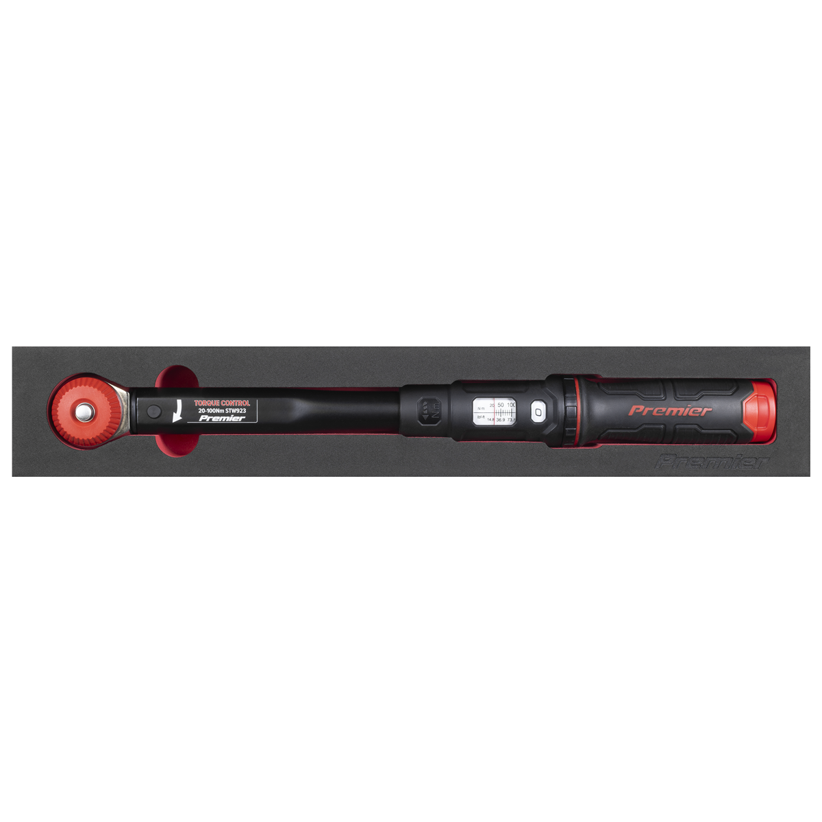 Sealey STW923 Premier Black Calibrated Micrometer Torque Wrench with 3/8"Sq Push-Through Drive 20-100Nm - additional view 3