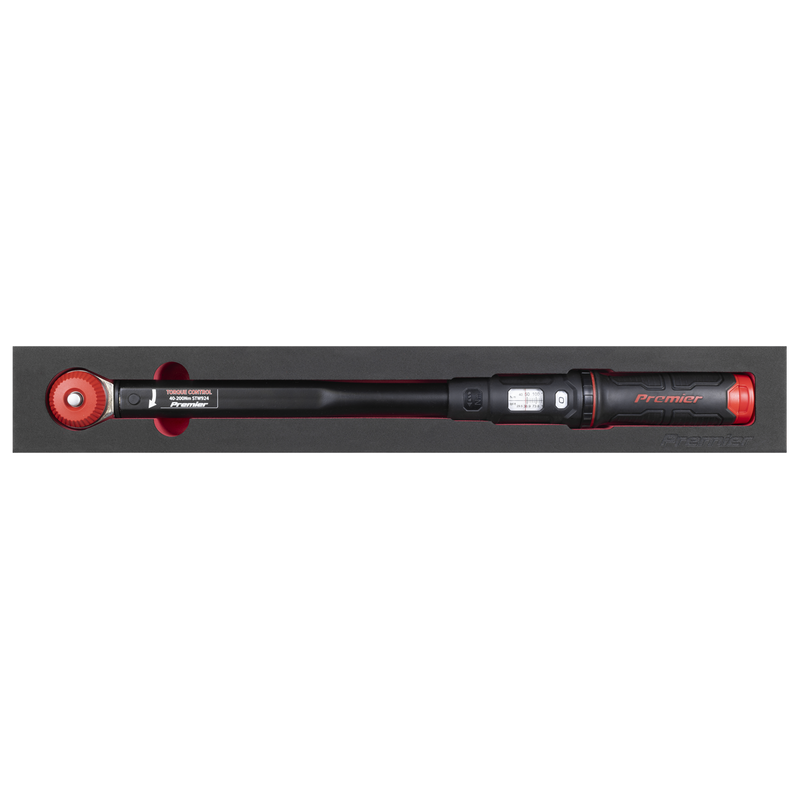 Sealey STW924 Premier Black Calibrated Micrometer Torque Wrench with 1/2"Sq Push-Through Drive 40-200Nm - additional view 6
