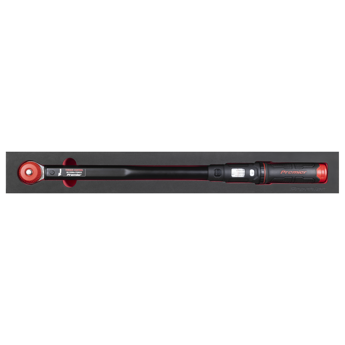 Sealey STW925 Premier Black Calibrated Micrometer Torque Wrench with 1/2"Sq Push-Through Drive 60-320Nm - additional view 4