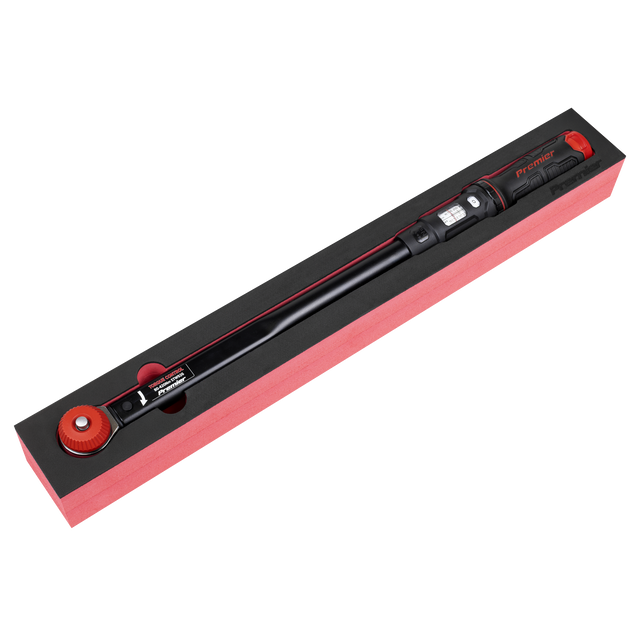 Sealey STW926 Premier Black Calibrated Micrometer Torque Wrench with 1/2"Sq Push-Through Drive 80-420Nm