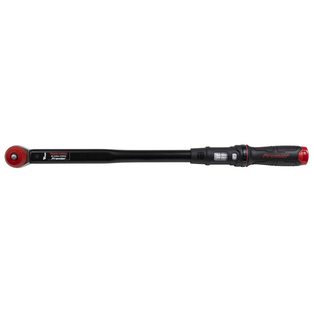 Sealey STW926 Premier Black Calibrated Micrometer Torque Wrench with 1/2"Sq Push-Through Drive 80-420Nm - additional view 6
