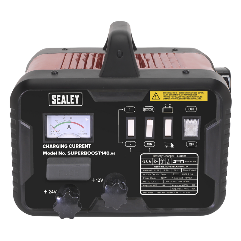 Sealey SUPERBOOST140 12/24V Starter/Charger 140/21A 230V - additional view 3