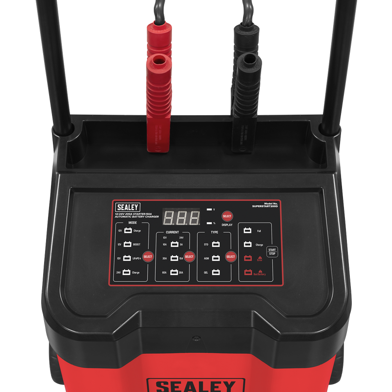 Sealey SUPERSTART200D 12/24V Starter 200A/Automatic Battery Charger 60A - additional view 5