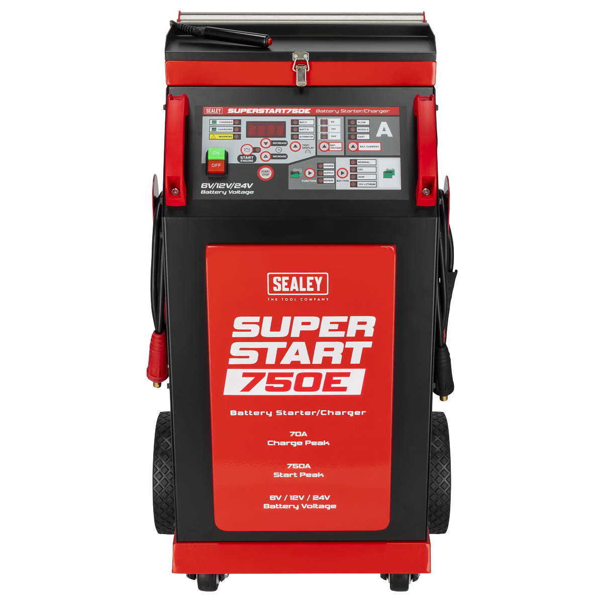 Sealey SUPERSTART750E 6/12/24V Battery Starter/Charger 750A - additional view 2