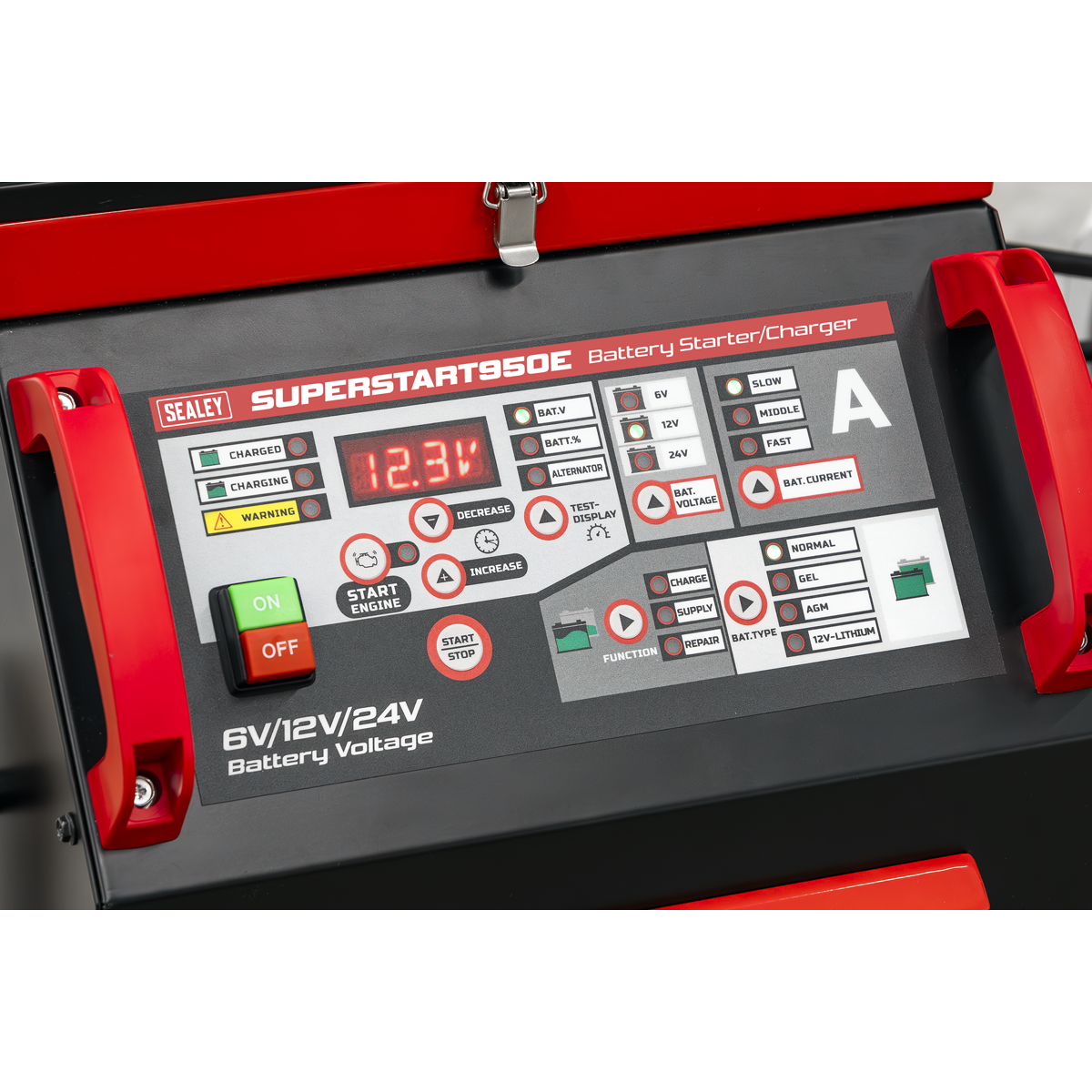 Sealey SUPERSTART950E 6/12/24V Battery Starter/Charger 950A - additional view 2