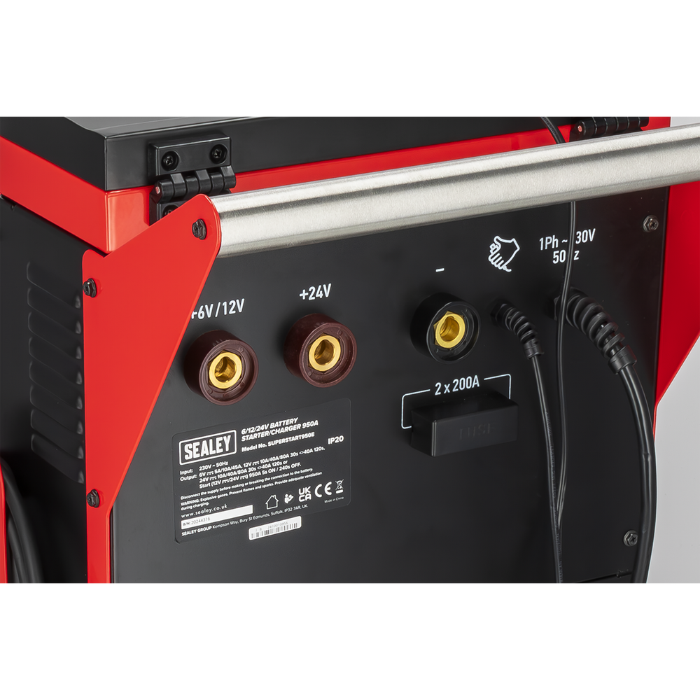 Sealey SUPERSTART950E 6/12/24V Battery Starter/Charger 950A - additional view 9