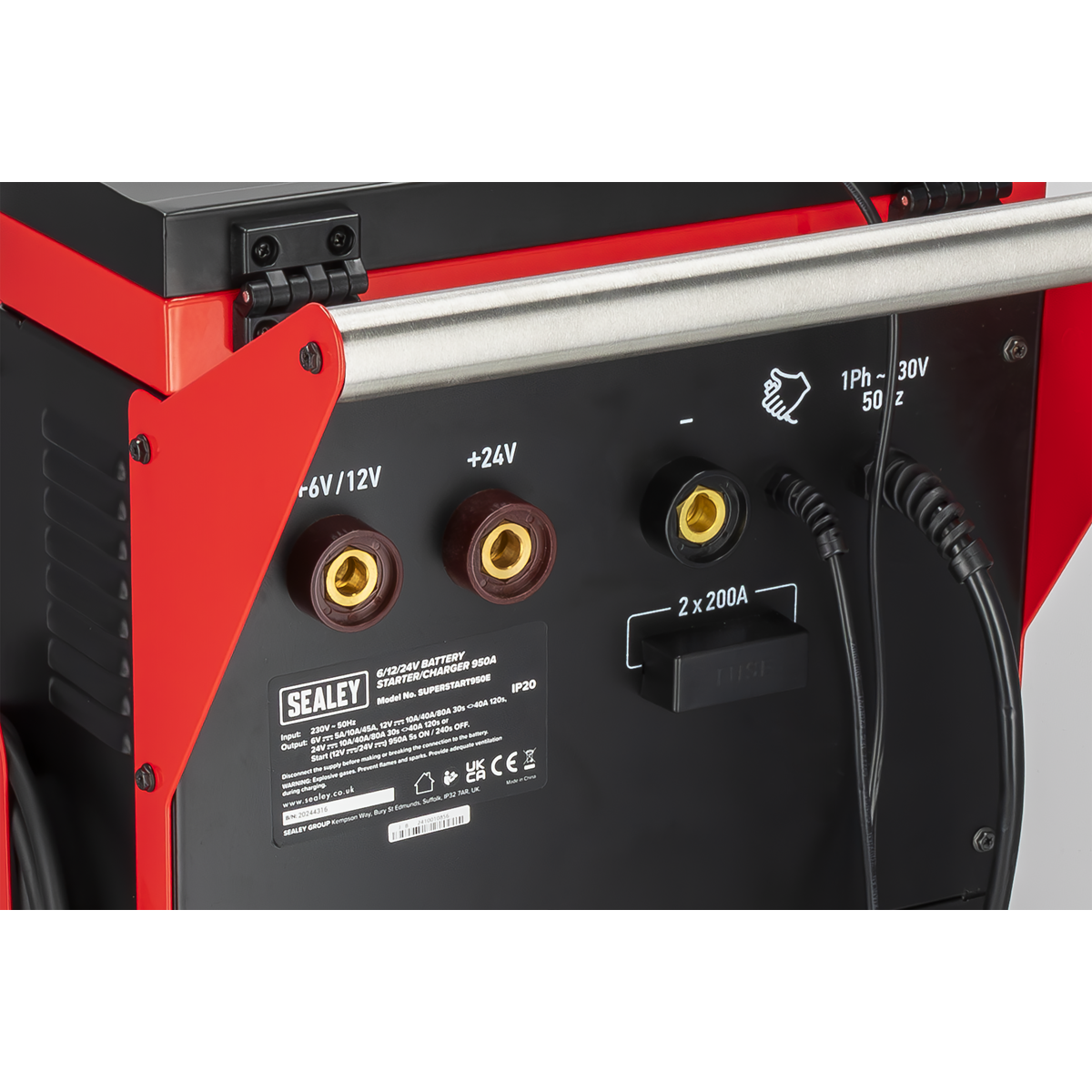 Sealey SUPERSTART950E 6/12/24V Battery Starter/Charger 950A - additional view 9