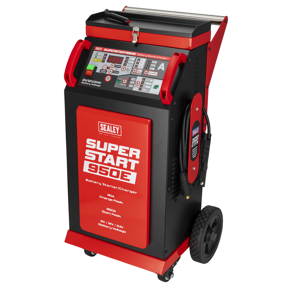 Sealey SUPERSTART950E 6/12/24V Battery Starter/Charger 950A - additional view 3