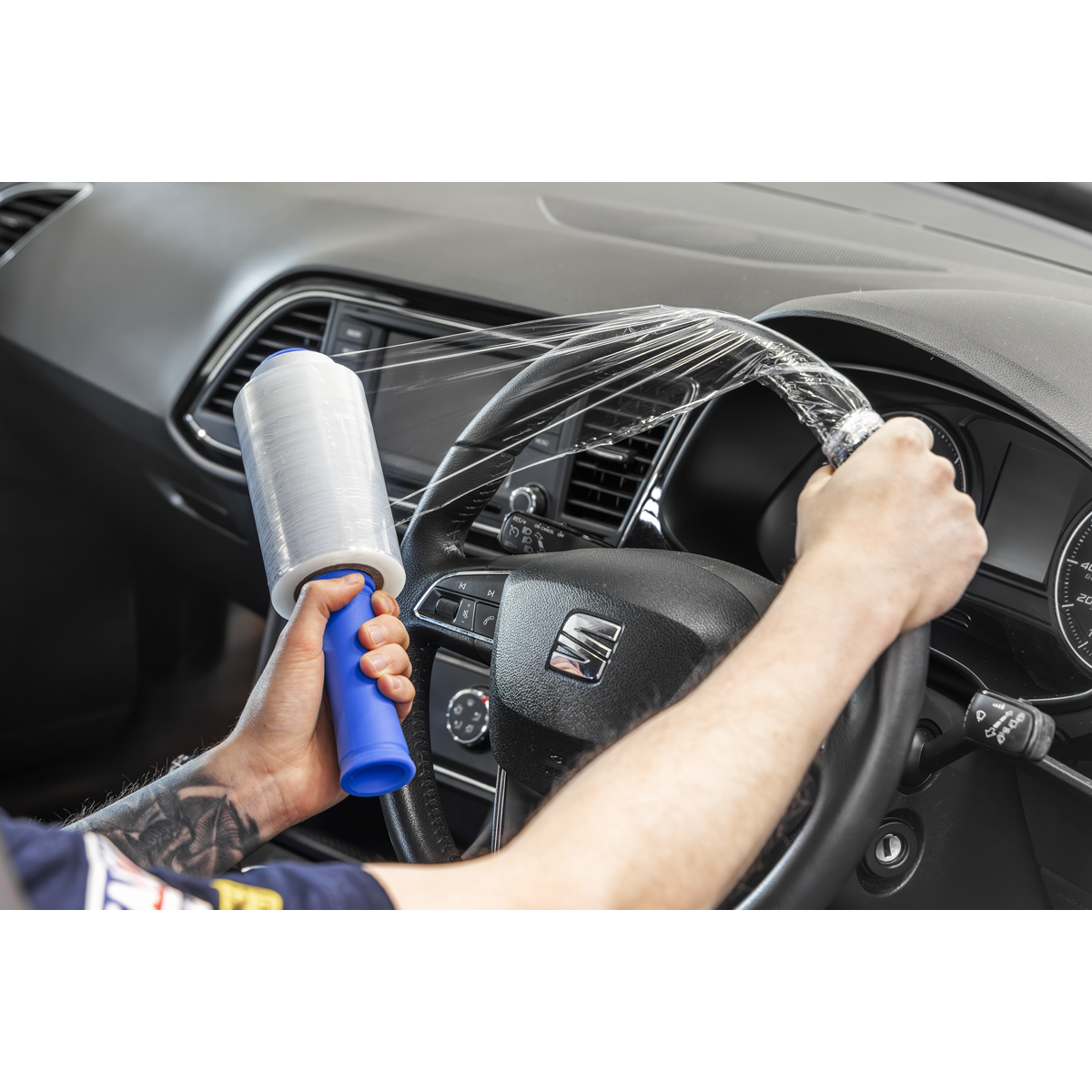 Sealey SWPH150 Steering Wheel Protection Film with Applicator Handle 150m - additional view 8