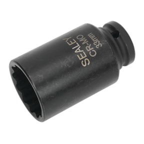 Sealey SX0041 Premier Bi-Hex Deep Impact Socket 1/2"Sq Drive 33mm