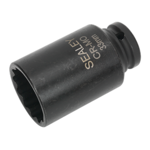 Sealey SX0041 Premier Bi-Hex Deep Impact Socket 1/2"Sq Drive 33mm