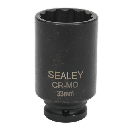 Sealey SX0041 Premier Bi-Hex Deep Impact Socket 1/2"Sq Drive 33mm - additional view 2