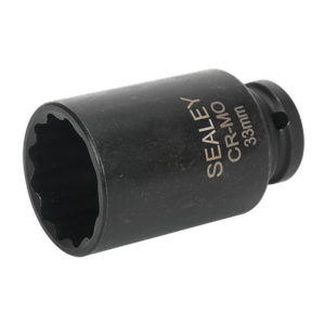 Sealey SX0041 Premier Bi-Hex Deep Impact Socket 1/2"Sq Drive 33mm - additional view 3