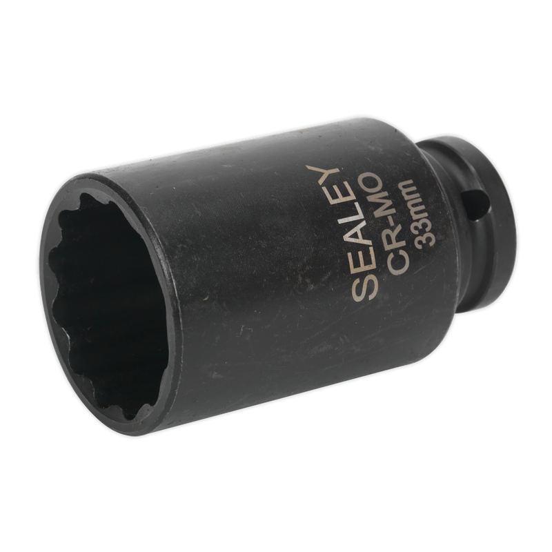 Sealey SX0041 Premier Bi-Hex Deep Impact Socket 1/2"Sq Drive 33mm - additional view 3