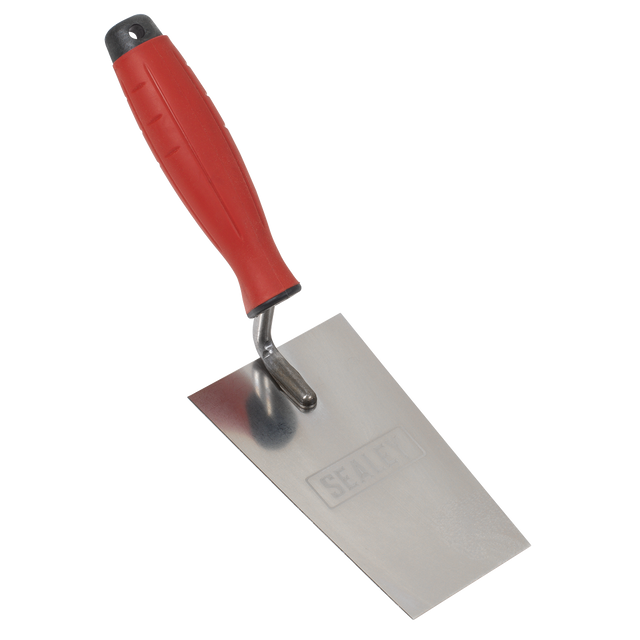 Sealey T1208 Stainless Steel Filler Trowel with Rubber Handle 140mm