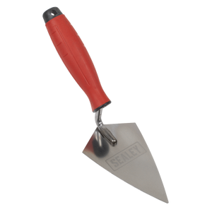 Sealey T1222 Stainless Steel Sharp Pointing Trowel with Rubber Handle 140mm