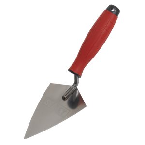 Sealey T1222 Stainless Steel Sharp Pointing Trowel with Rubber Handle 140mm - additional view 4