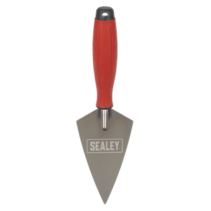 Sealey T1222 Stainless Steel Sharp Pointing Trowel with Rubber Handle 140mm - additional view 2