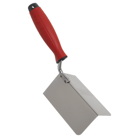 Sealey T1803 Stainless Steel External Corner Trowel with Rubber Handle 120 x 60mm
