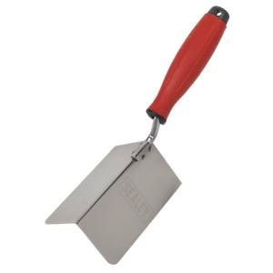 Sealey T1803 Stainless Steel External Corner Trowel with Rubber Handle 120 x 60mm - additional view 2