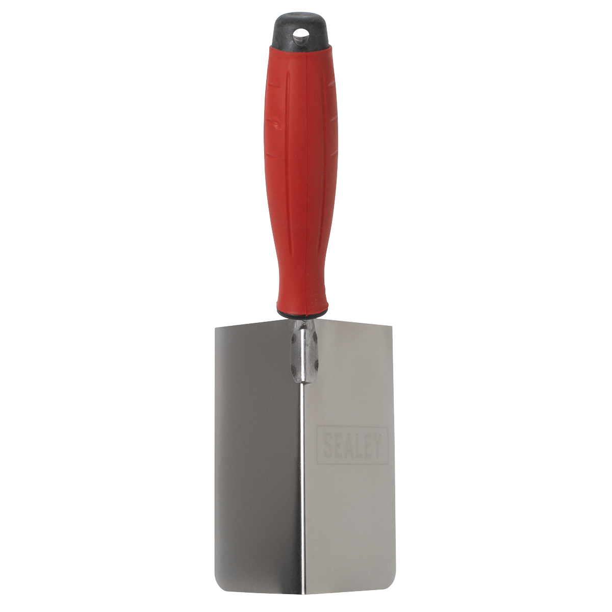 Sealey T1803 Stainless Steel External Corner Trowel with Rubber Handle 120 x 60mm - additional view 3