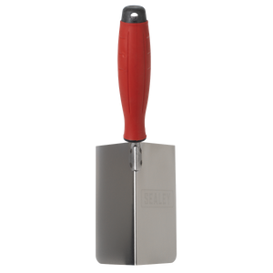 Sealey T1803 Stainless Steel External Corner Trowel with Rubber Handle 120 x 60mm - additional view 3