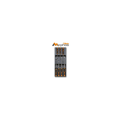 Beta ABS Thermoformed Tray With Morphos Slotted Screwdrivers - T199MH
