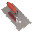 Sealey T7806 Stainless Steel 6mm Notched Trowel with Rubber Handle 270mm
