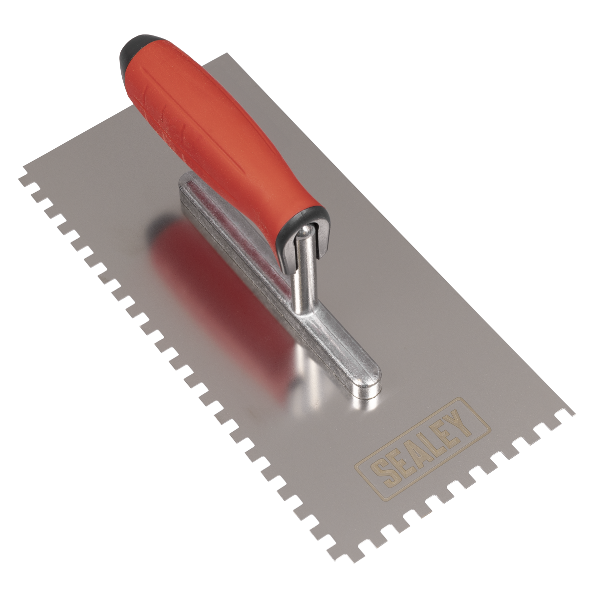 Sealey T7806 Stainless Steel 6mm Notched Trowel with Rubber Handle 270mm