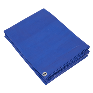 Sealey TARP3040 Lightweight PE Tarpaulin 3.66 x 4.88m - Blue