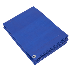 Sealey TARP5070 Lightweight PE Tarpaulin 5.49 x 7.32m - Blue