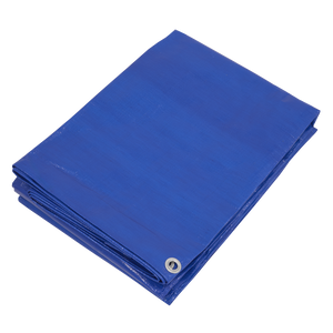 Sealey TARP5070 Lightweight PE Tarpaulin 5.49 x 7.32m - Blue - additional view 2