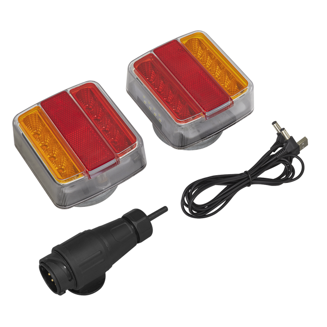 Sealey TB183LEDW 13-Pin Wireless SMD LED Trailer Light Set 2pc