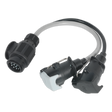 Sealey TB55 Conversion Lead 13-Pin Euro to 7-Pin N & S Type Plugs 12V
