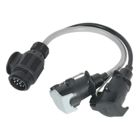 Sealey TB55 Conversion Lead 13-Pin Euro to 7-Pin N & S Type Plugs 12V