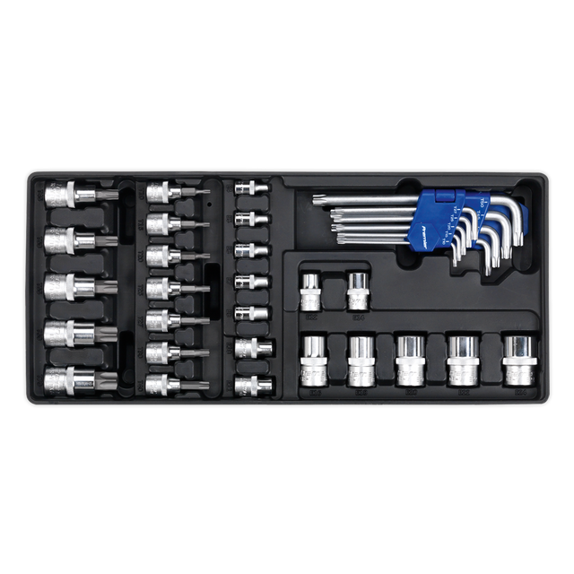 Sealey TBT08 Premier TRX-Star* Key, Socket Bit & Socket Set with Tool Tray 35pc