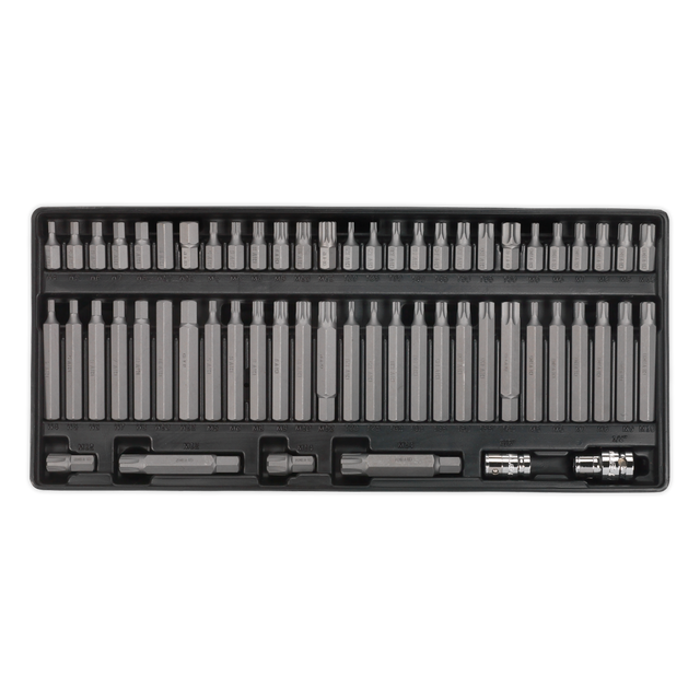 Sealey TBT11 Premier Security TRX-Star*/Hex/Ribe/Spline Bit Set with Tool Tray 60pc