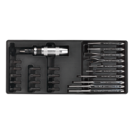 Sealey TBT18 Premier Punch & Impact Driver Set with Tool Tray 25pc