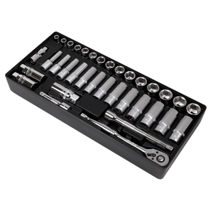 Sealey TBT20 Premier Socket Set with Tool Tray 3/8"Sq Drive 35pc - additional view 3