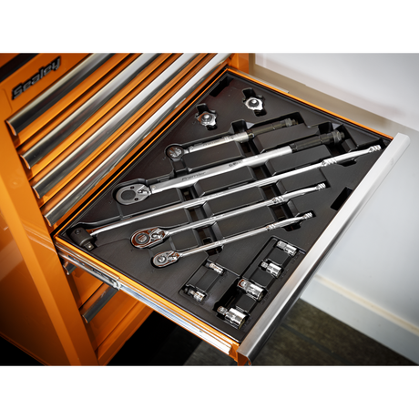 Sealey TBT32 Premier Ratchet, Torque Wrench, Breaker Bar & Socket Adaptor Set with Tool Tray 13pc - additional view 2