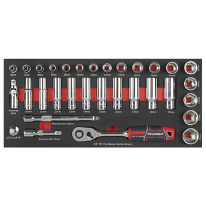 Sealey TBT41 Premier Socket Set with Tool Tray 3/8"Sq Drive 32pc - additional view 7
